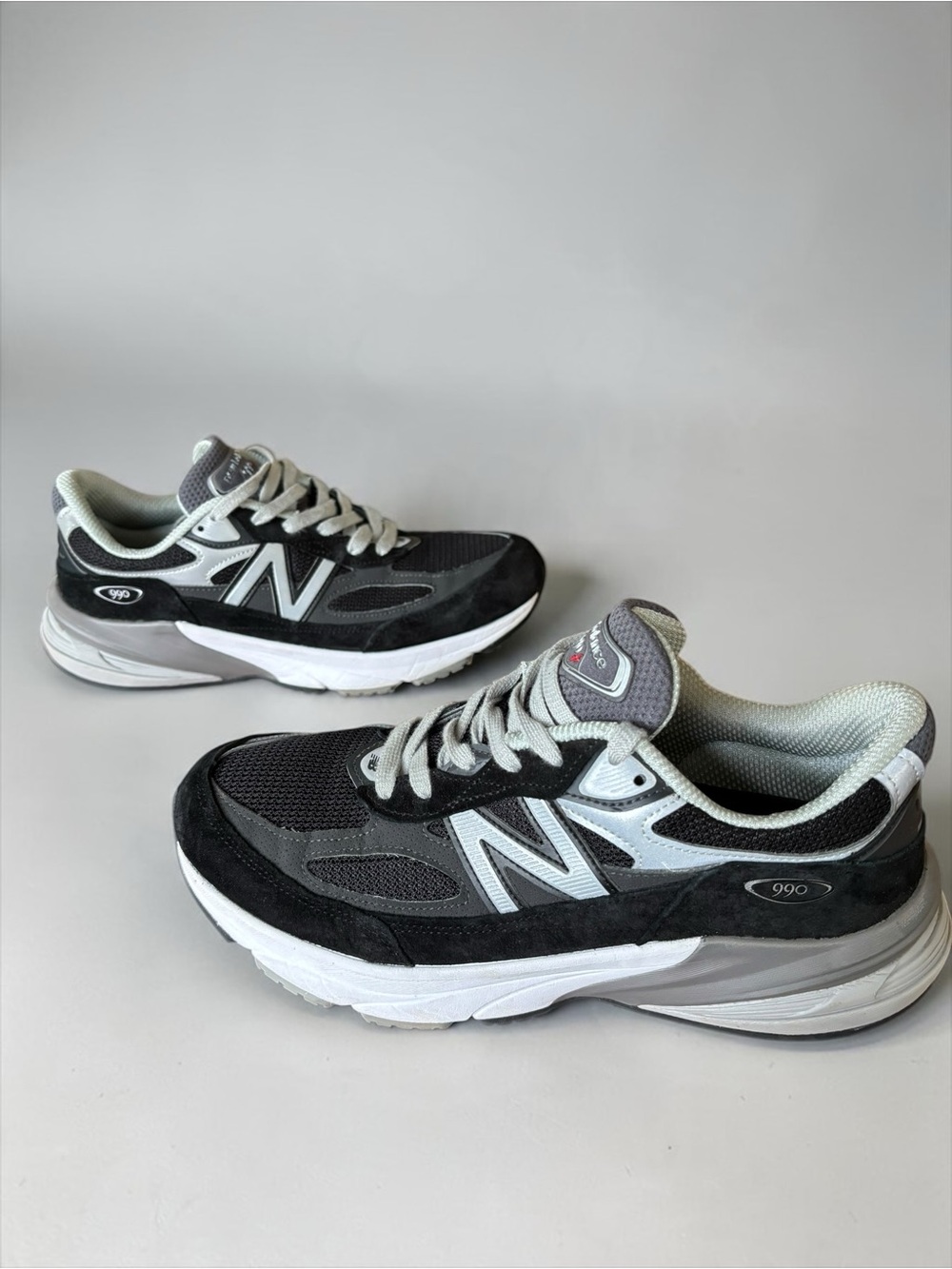 New Balance 990v6 Made in USA Black Grey Mens Running Shoes M990BK6 Size 8 D